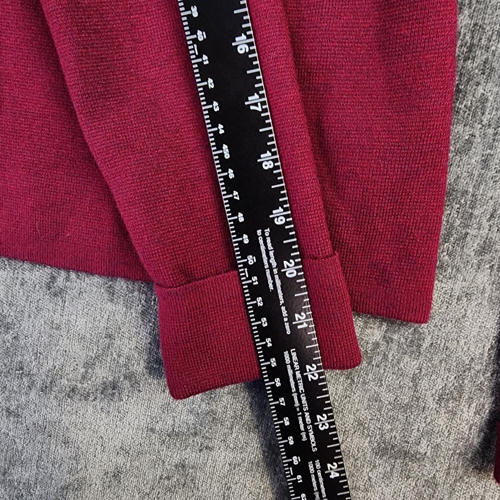 NWT NBD Sweater Top Knit Women Small Burgundy Open Back Bow Tie Mock Neck - Picture 5 of 8